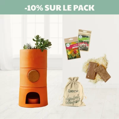 Starter Pack - Pot de fleur Composteur
