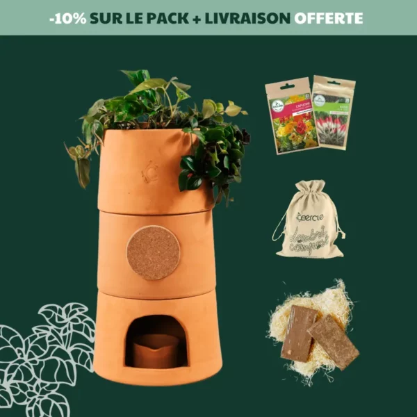 Starter Pack - Pot de fleur Composteur