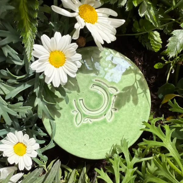 Pot de fleur composteur émaillé - Vert clair – Image 2