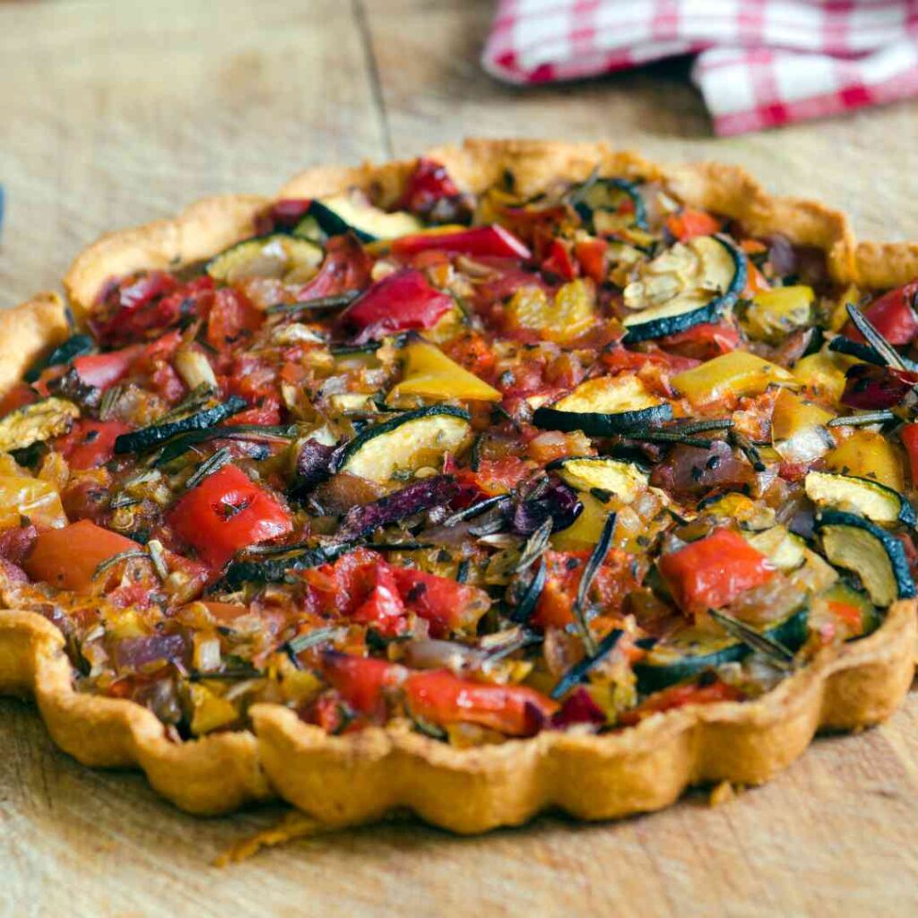 Tartes aux légumes d'été